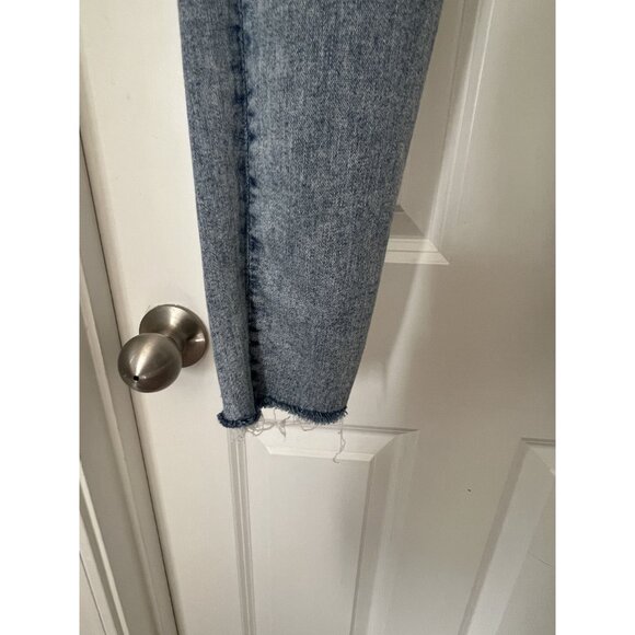 American Eagle Women's Distressed Light Wash High Rise Stretch Jegging 4 X long - Picture 6 of 15